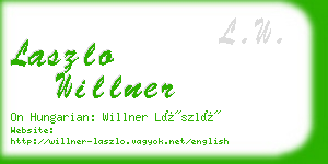 laszlo willner business card